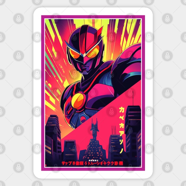 Retro Anime Comic Hero | Anime Origin | Vintage Anime Art Sticker by AlNoah